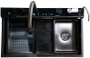 Thumbnail Bacha Inteligente para Cocina de Acero Inoxidable Negro0